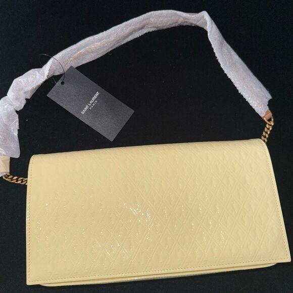 Brand new women’s Saint Laurent yellow Shoulder Bags with box and dustbag - Picture 1 of 11